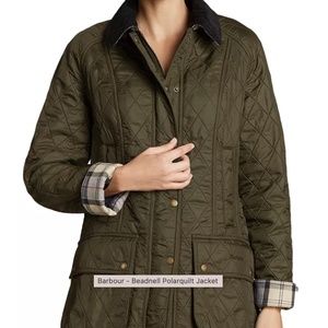 Barbour Beadnell Polarquilt Jacket Olive SZ 14
